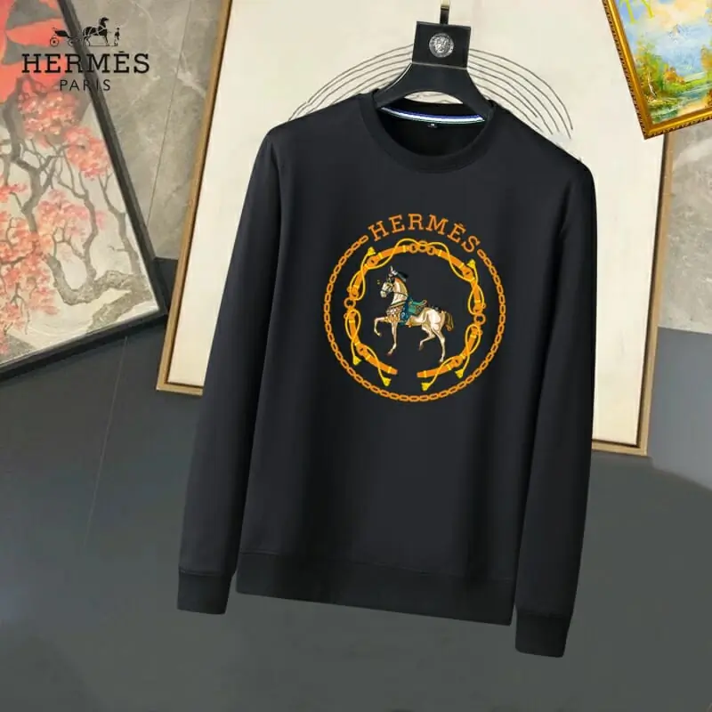 hermes sweatshirt manches longues pour homme s_1226431